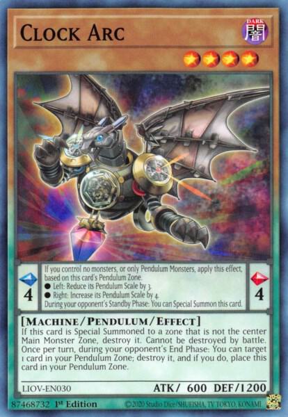 Clock Arc LIOV-EN030 card from Lightning Overdrive