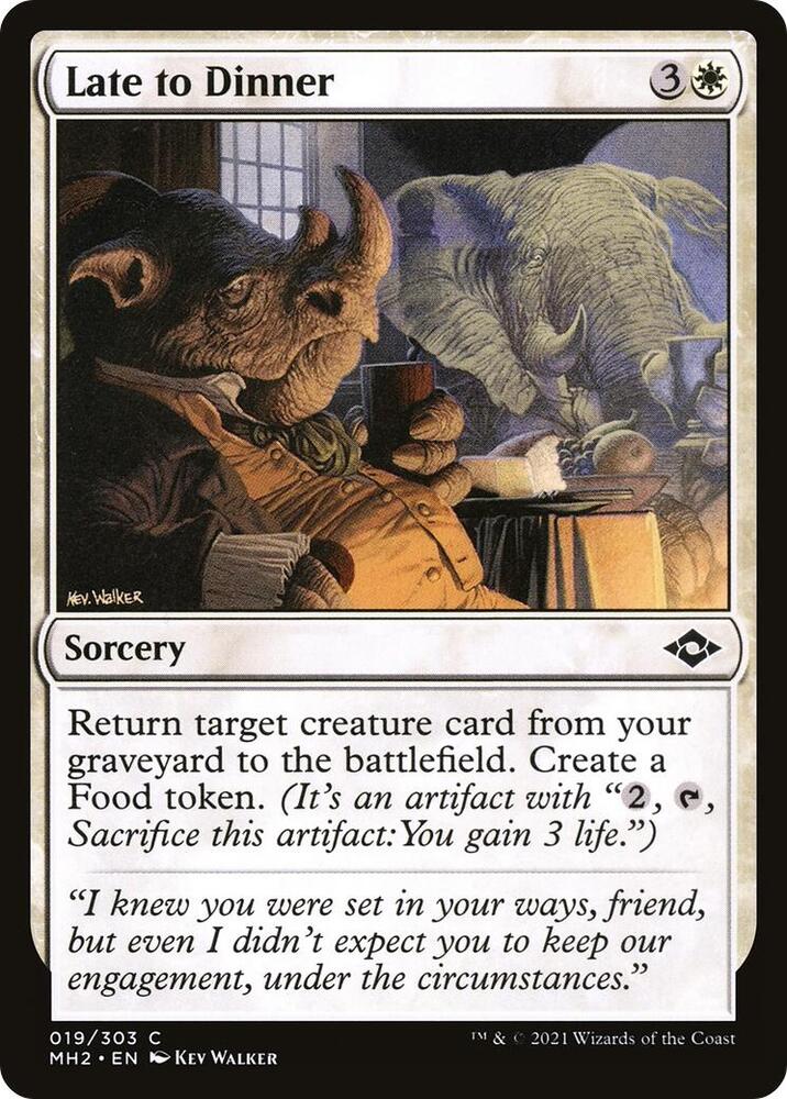 Late to Dinner 19 card from Modern Horizons 2
