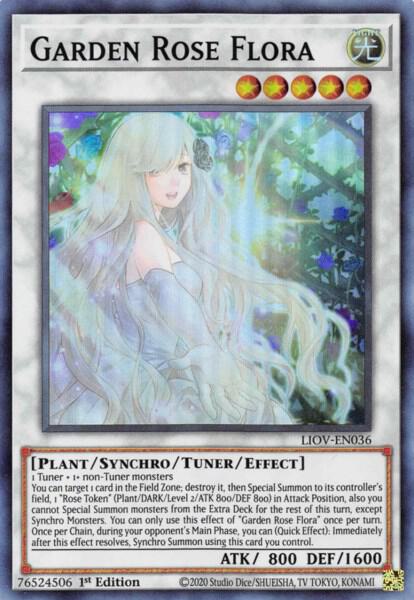 Garden Rose Flora LIOV-EN036 card from Lightning Overdrive
