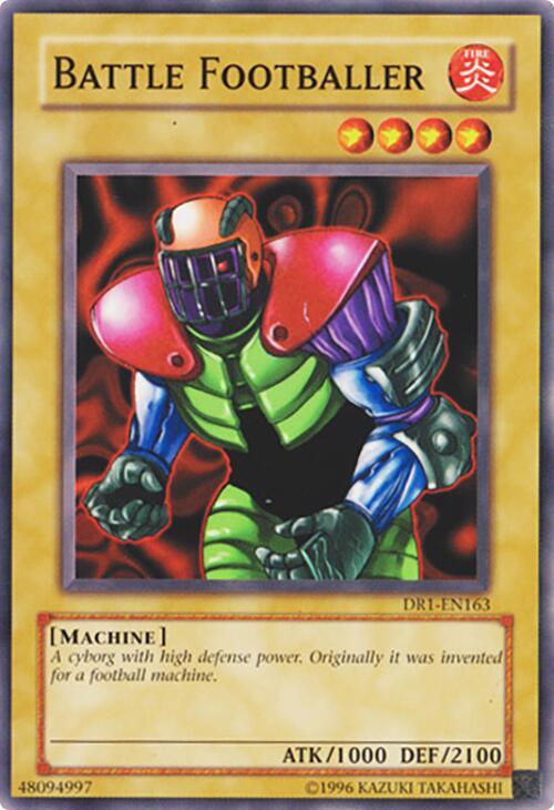 Battle Footballer DR1-EN163 card from Dark Revelation Volume 1