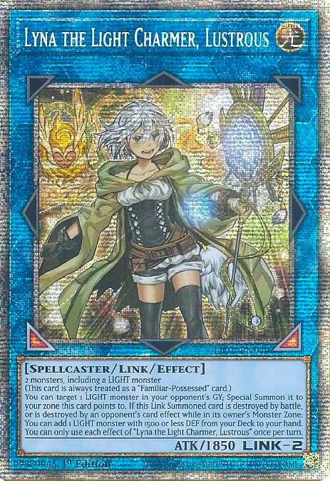 Lyna the Light Charmer, Lustrous (Starlight Rare) LIOV-EN049 card from Lightning Overdrive