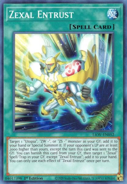 Zexal Entrust LIOV-EN052 card from Lightning Overdrive