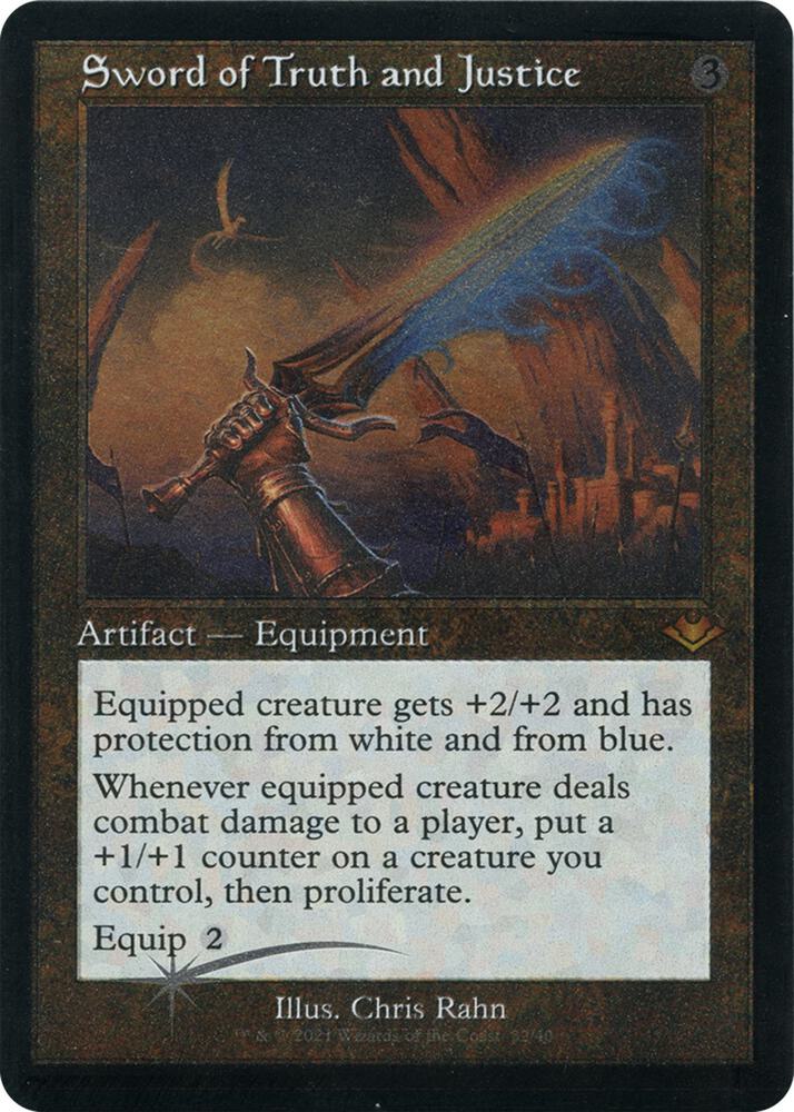 Sword of Truth and Justice (Retro Frame) (Foil Etched) 32 card from Modern Horizons