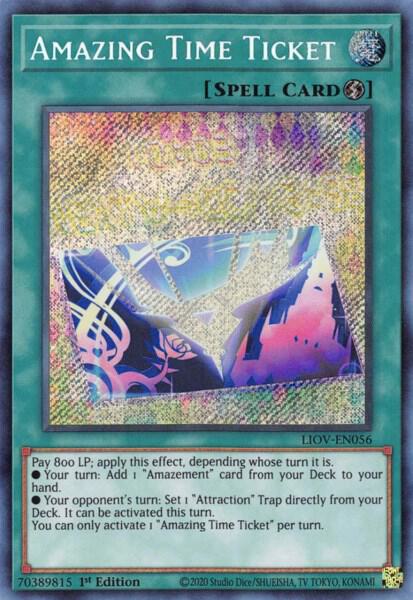 Amazing Time Ticket LIOV-EN056 card from Lightning Overdrive