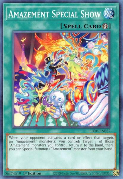 Amazement Special Show LIOV-EN057 card from Lightning Overdrive