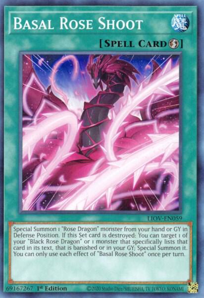 Basal Rose Shoot LIOV-EN059 card from Lightning Overdrive