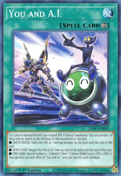 You and A.I. LIOV-EN061 card from Lightning Overdrive