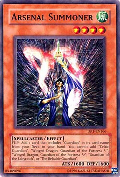 Arsenal Summoner DR1-EN166 card from Dark Revelation Volume 1