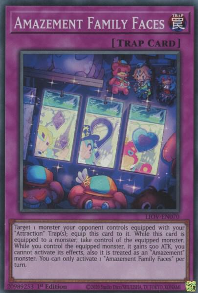 Amazement Family Faces LIOV-EN070 card from Lightning Overdrive