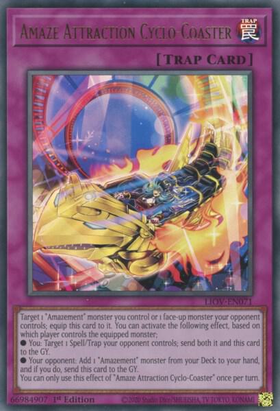 Amaze Attraction Cyclo-Coaster LIOV-EN071 card from Lightning Overdrive