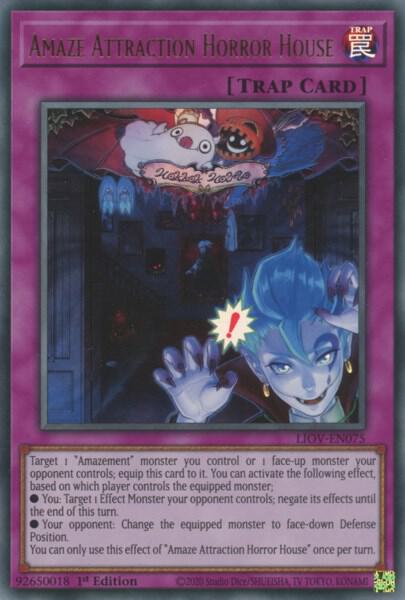 Amaze Attraction Horror House LIOV-EN075 card from Lightning Overdrive