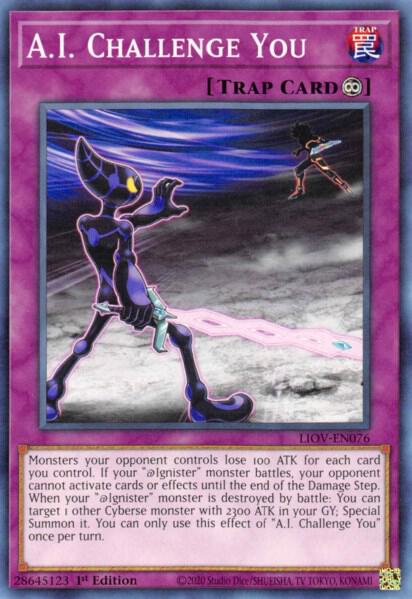 A.I. Challenge You LIOV-EN076 card from Lightning Overdrive