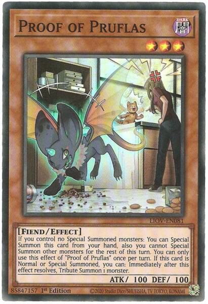 Proof of Pruflas LIOV-EN081 card from Lightning Overdrive