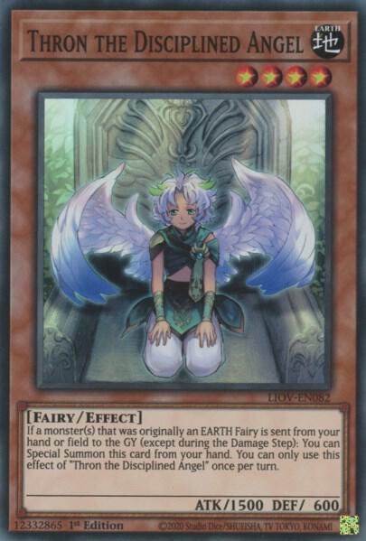 Thron the Disciplined Angel LIOV-EN082 card from Lightning Overdrive