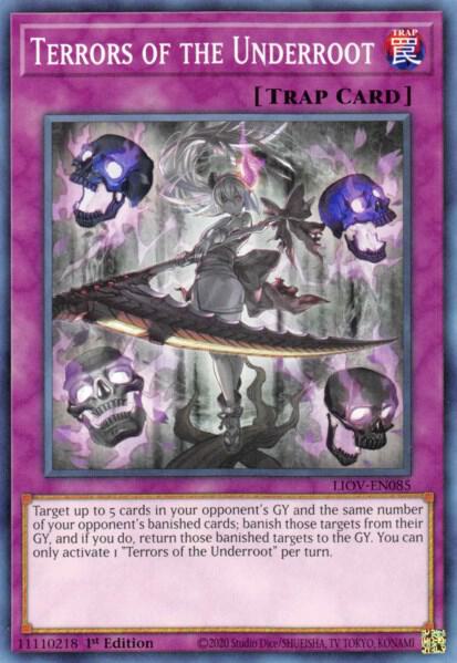 Terrors of the Underroot LIOV-EN085 card from Lightning Overdrive