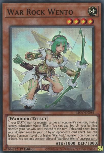 War Rock Wento LIOV-EN086 card from Lightning Overdrive