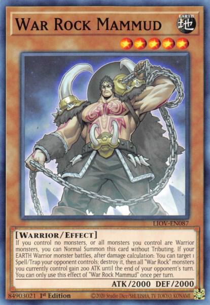 War Rock Mammud LIOV-EN087 card from Lightning Overdrive