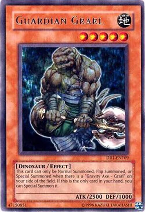 Guardian Grarl DR1-EN169 card from Dark Revelation Volume 1