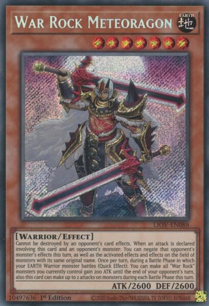 War Rock Meteoragon LIOV-EN088 card from Lightning Overdrive