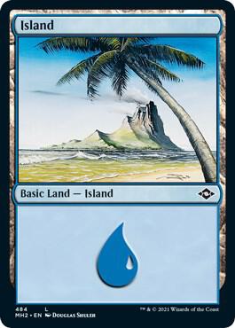Island (Foil Etched) 484 card from Modern Horizons 2
