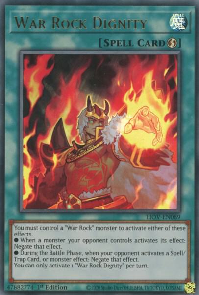 War Rock Dignity LIOV-EN089 card from Lightning Overdrive