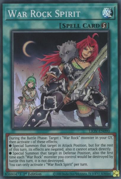 War Rock Spirit LIOV-EN090 card from Lightning Overdrive