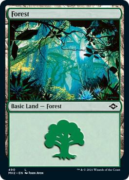 Forest (Foil Etched) 490 card from Modern Horizons 2