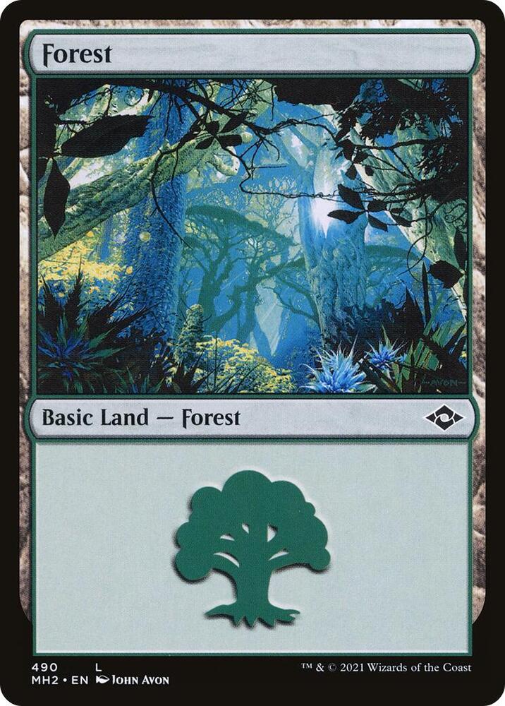 Forest 490 card from Modern Horizons 2