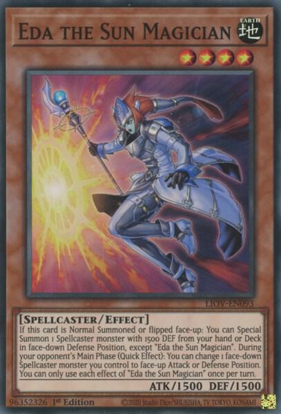 Eda the Sun Magician LIOV-EN093 card from Lightning Overdrive