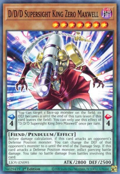 D/D/D Supersight King Zero Maxwell LIOV-EN095 card from Lightning Overdrive