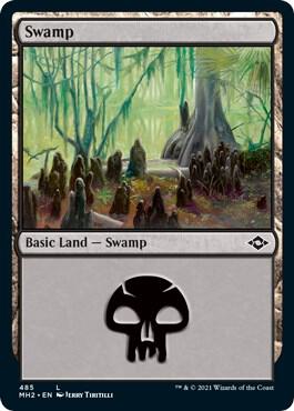 Swamp (Foil Etched) 485 card from Modern Horizons 2