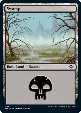 Swamp (Foil Etched) 486 card from Modern Horizons 2