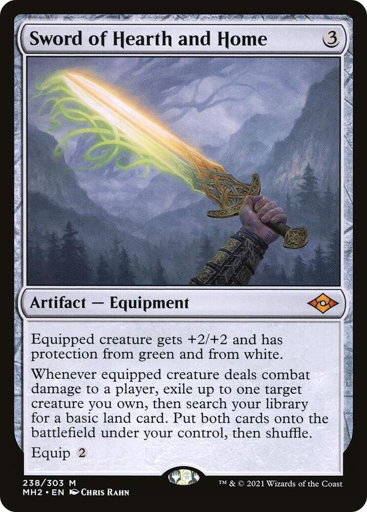 Sword of Hearth and Home 238 card from Modern Horizons 2