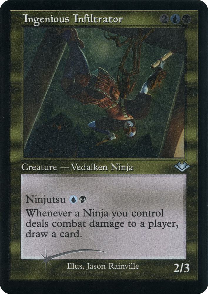 Ingenious Infiltrator (Retro Frame) (Foil Etched) 28 card from Modern Horizons