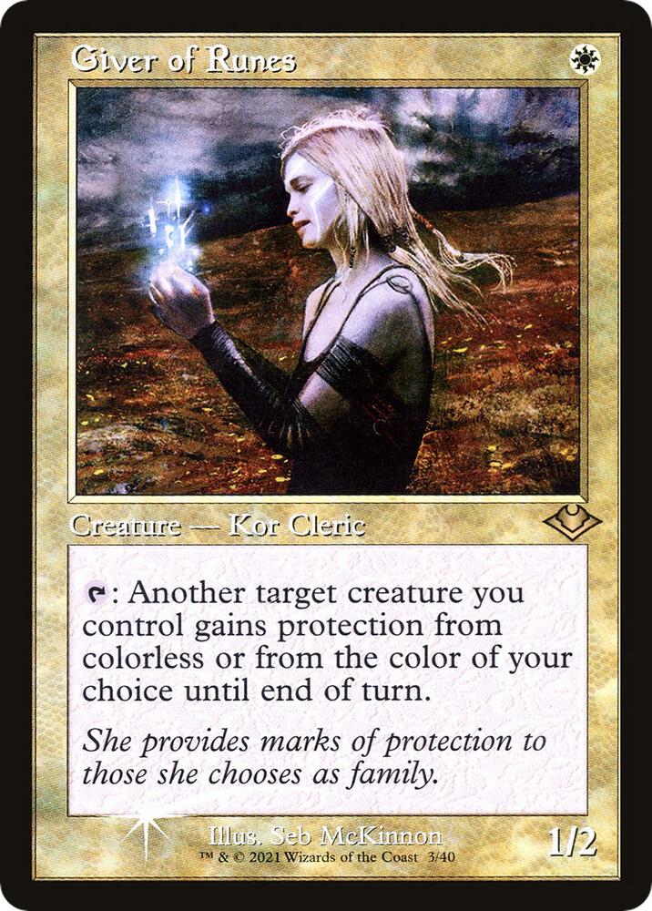 Giver of Runes (Retro Frame) 3 card from Modern Horizons