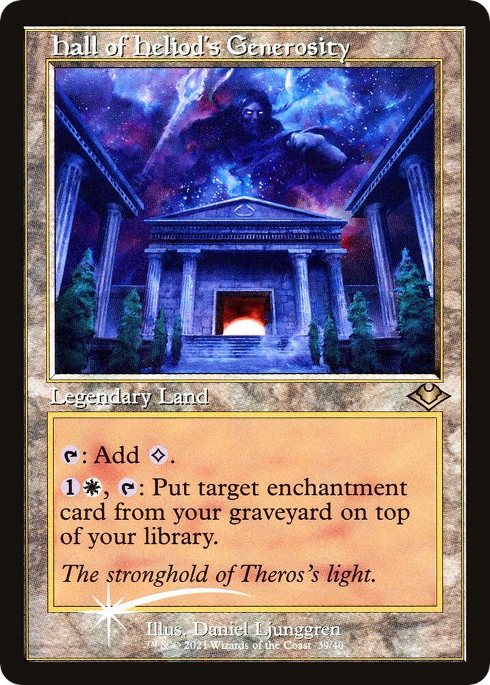 Hall of Heliod's Generosity (Retro Frame) 39 card from Modern Horizons