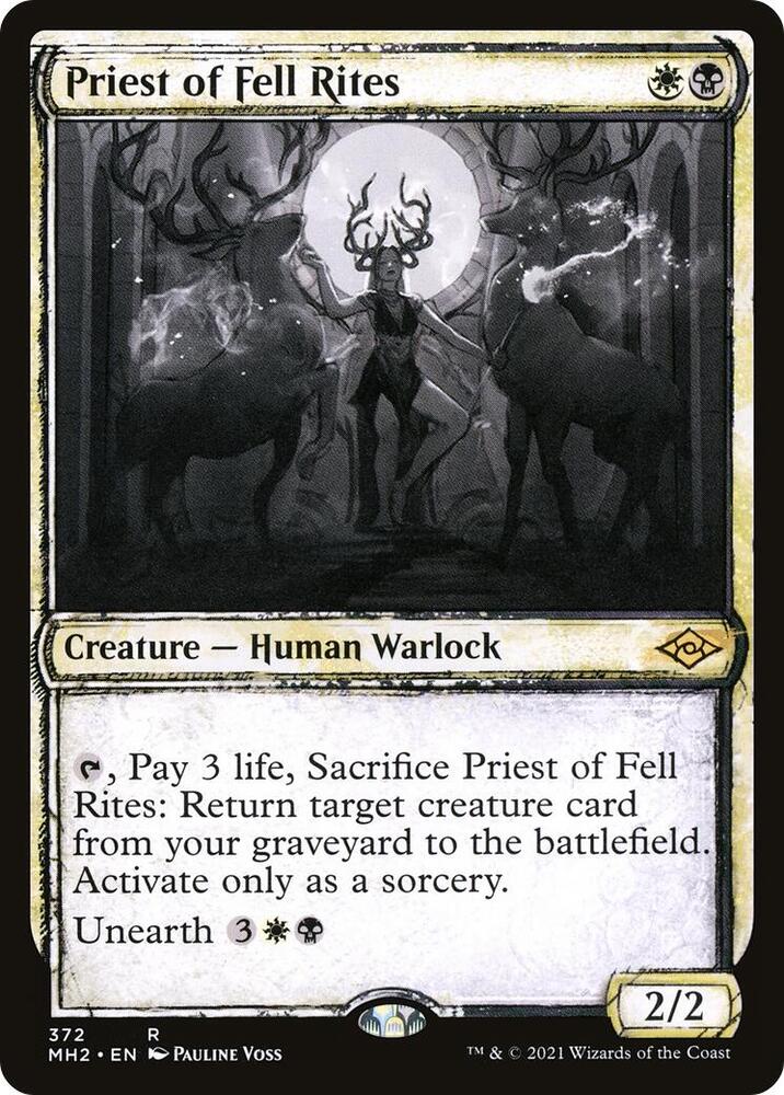 Priest of Fell Rites (Showcase) 372 card from Modern Horizons 2