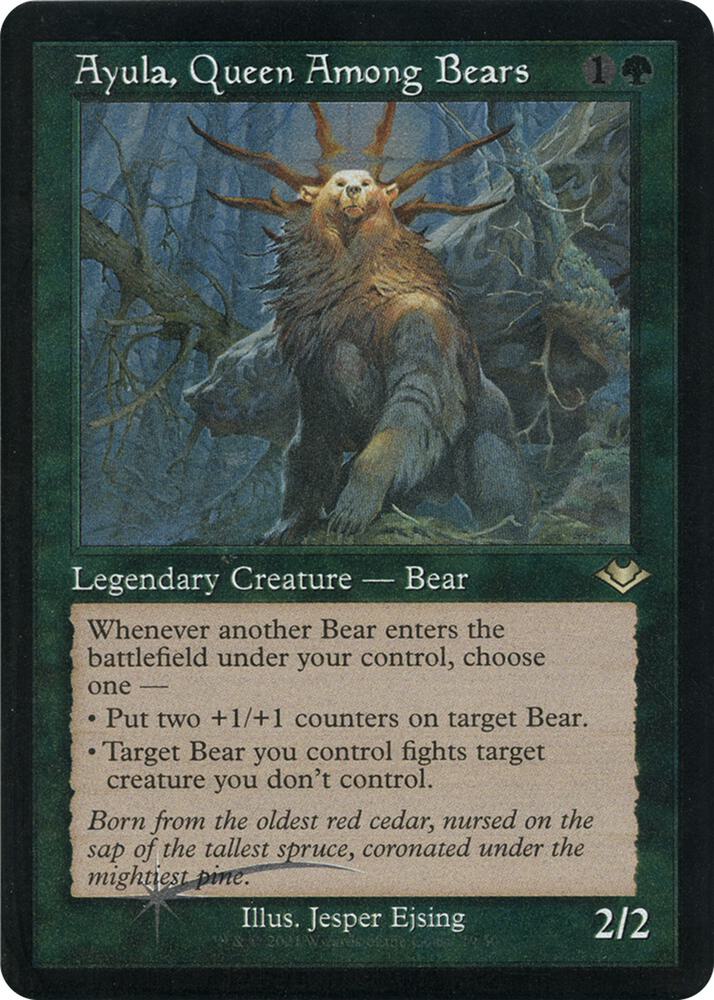 Ayula, Queen Among Bears (Retro Frame) (Foil Etched) 19 card from Modern Horizons