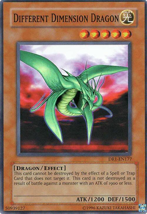 Different Dimension Dragon DR1-EN177 card from Dark Revelation Volume 1