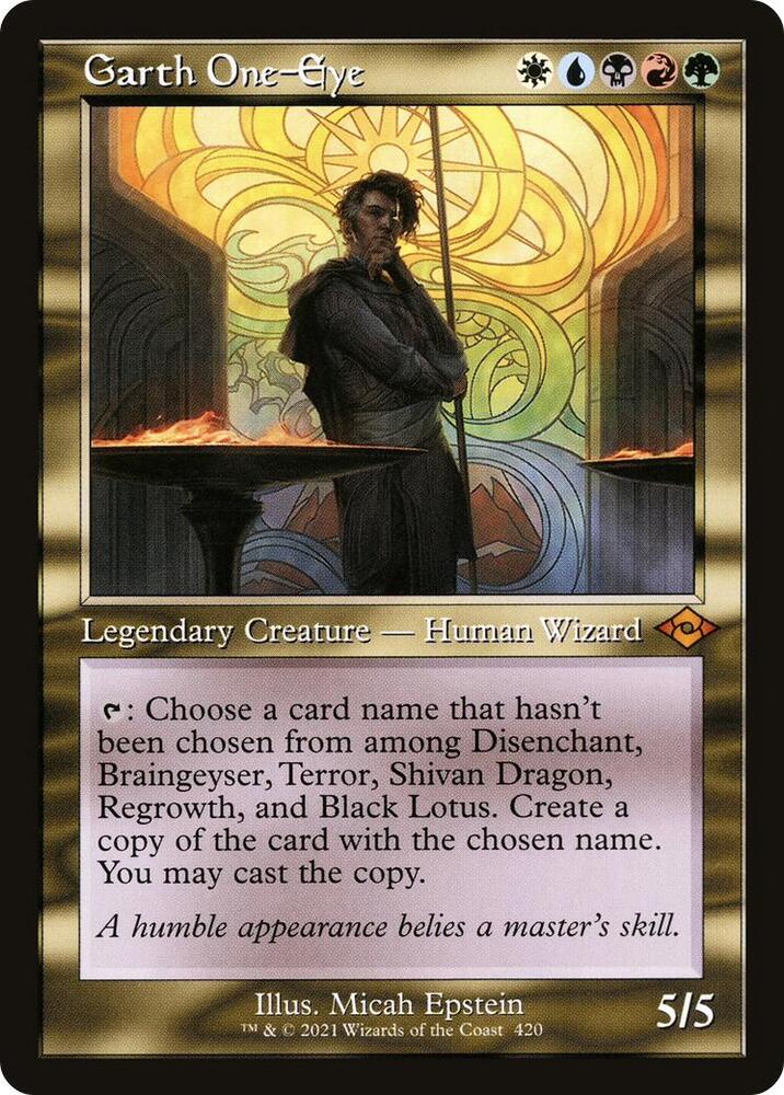 Garth One-Eye (Retro Frame) 420 card from Modern Horizons 2