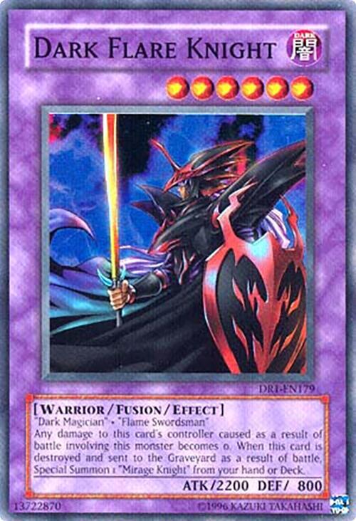 Dark Flare Knight DR1-EN179 card from Dark Revelation Volume 1