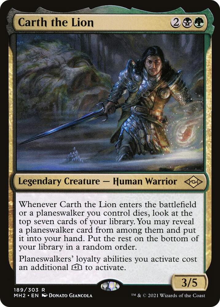Carth the Lion 189 card from Modern Horizons 2