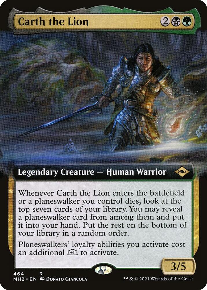 Carth the Lion (Extended Art) 464 card from Modern Horizons 2