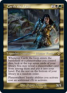 Carth the Lion (Retro Frame) (Foil Etched) 418 card from Modern Horizons 2