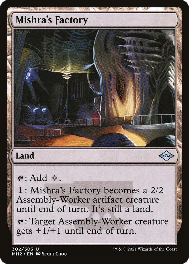Mishra's Factory 302 card from Modern Horizons 2