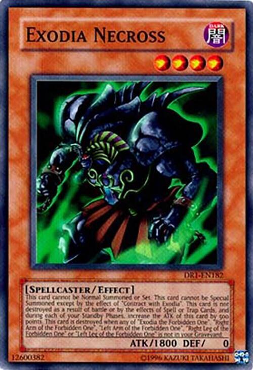 Exodia Necross DR1-EN182 card from Dark Revelation Volume 1