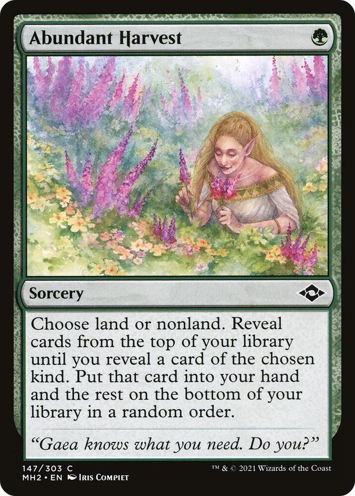 Abundant Harvest 147 card from Modern Horizons 2