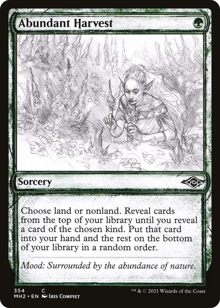 Abundant Harvest (Showcase) 354 card from Modern Horizons 2