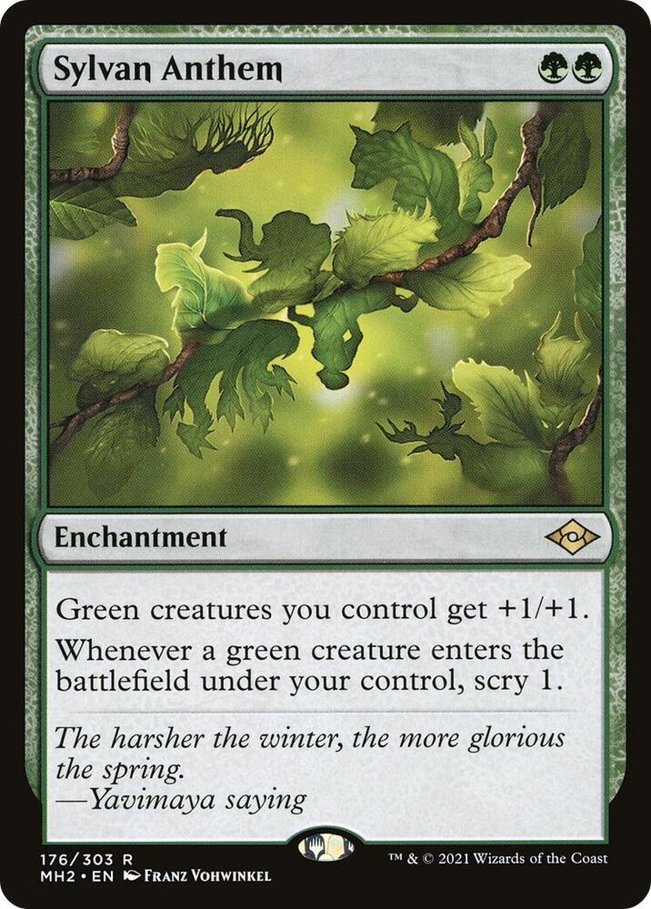Sylvan Anthem 176 card from Modern Horizons 2