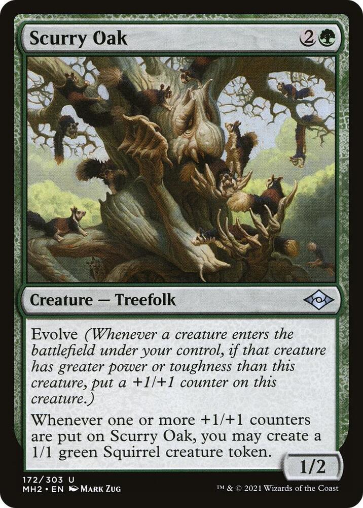 Scurry Oak 172 card from Modern Horizons 2